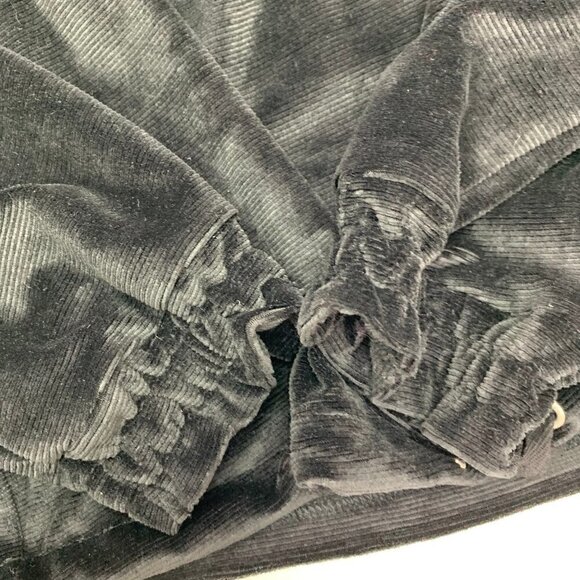 Love, Fire Shirt Medium Black Corduroy Drawstring Waist Long Sleeve - Picture 5 of 9